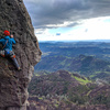 Pulling pumpy pockets with Napa in the background. photo by Dylan Sjoestrom