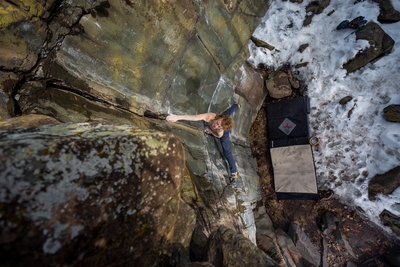 Climber: Jacob Fast
<br>
Photo by: Anthony Johnson