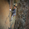 Climber Jo Lee
<br>
Photo by Anthony Johnson