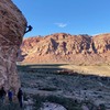 Cleaning Caustic Cock with Calico Basin in the background.