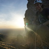 Cheb at the second pitch of Razors Edge on The Hand