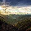 Evening view of Clear Creek Canyon from Beaverbrook Trail.