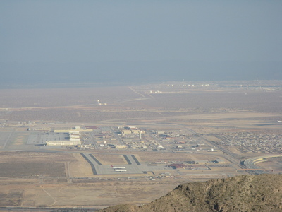 airfield from the peak