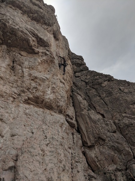 Erica Starting on the second crux