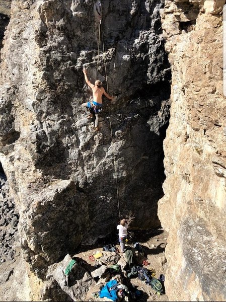 Climber on Chocolate Muffin Warmup