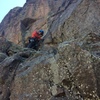 Below the crux of last pitch.