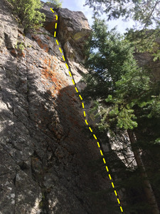 #2 Splitter Crack - great hand jams. Pull a roof at the top.