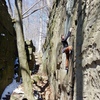 [[Glenn Ritter]] enjoying Buzzard 31 years after first climbing it as a teen.