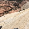 We didn't find any bushes around, but we reckoned you can start at this bomber ring and belay from it. First bolt is visible from here and is approx. 30 feet directly above.