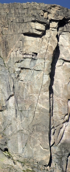 The crack can be seen from about a mile away.