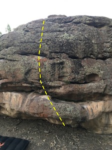 Uploading to check and see if this is this problem, found the page after stopping by the boulder at sunset, so I didn't know to check position relative to post number 12. If anyone could let me know, that'd be sweet, but I'm sure I'll be back soon anyway!