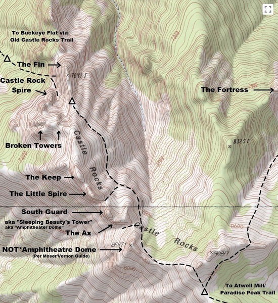 Topographic Map of the CRS Area