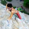 Pulling the crux on Left El Sapper. This thing is a one move wonder but still so much fun!
<br>

<br>
Photo: Will McKay.