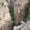 Taken from the top of the summit block. Exit gully in background.