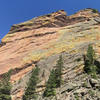 The face of Overhang Rock.