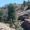 The topout. I wanted to share this, as it is possible to scramble over and visit the fire lookout!