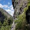 A really nice long route - crux at the top roof