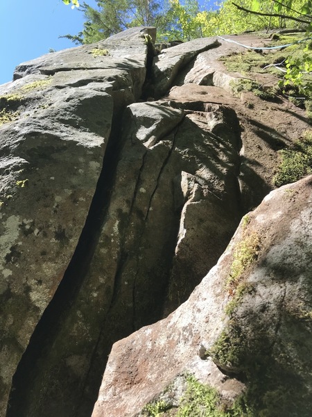 View from the Base of A Good First Trad Climb