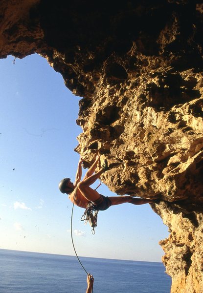 GB catching rays at the Brac, March 1995.