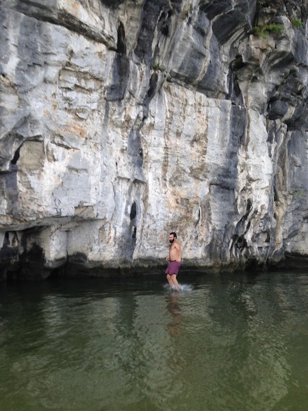 The beauty of deep water soloing