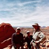 Avi, Ed, and me (l-r), just down from the two summits of South Six Shooter. North Six in the background.