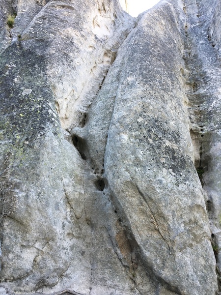 Climb as seen from the base.