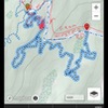 Map of the “Whipping Post” trail and access to the boulder