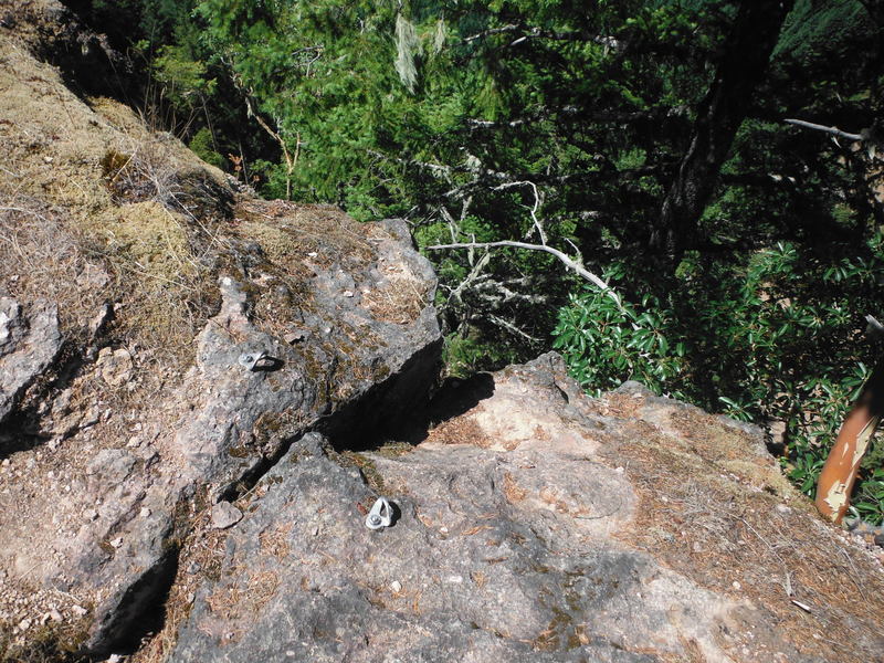 Bolted anchor at the top