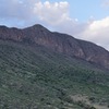 The entire wall at The Mustang (most densely developed area in the yellow box).  Lots of potential would be a gross understatement, as this photo shows well over a mile of cliff line with sections over 200ft tall.