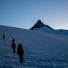 Our two teams halfway up the Sulfide Glacier.