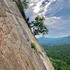 2nd pitch of  thin air ( follow rails and pockets out right, reachy feet  )