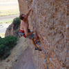 Ken through the upper crux.