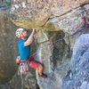 Crux roof. Climber: Chris White