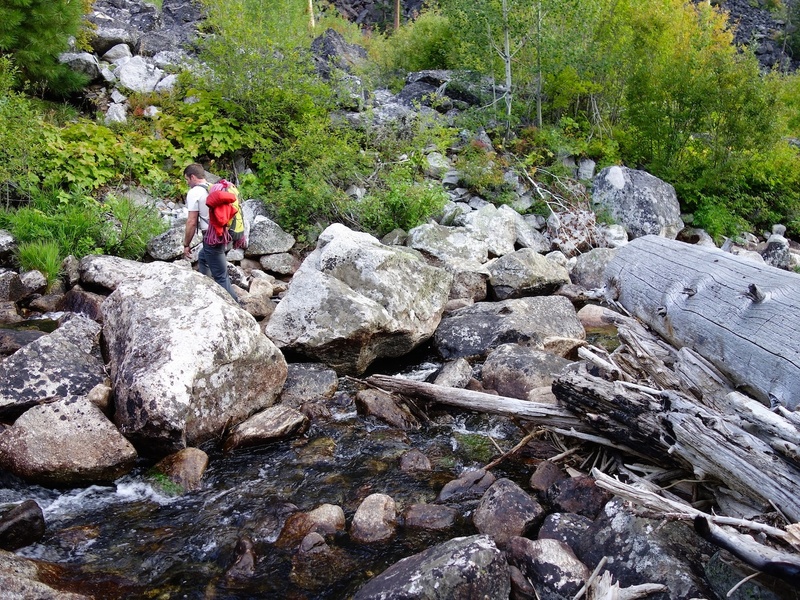 Crossing the creek (late summer).