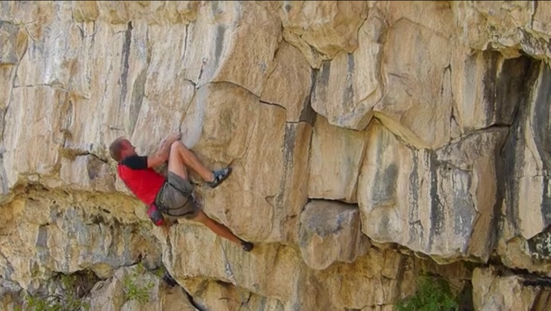 First of the technical cruxes. Photo by Dean Lords.