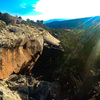 South face of Flyco (aka Double Mantel) Boulder.