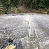 Looking down at the beautiful wavy fingercrack of Arrowroot