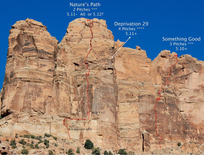 Deprivation Wall, viewed from the campground near the camel's head tower