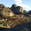 Overlook of the town from hill next to dupfianels.