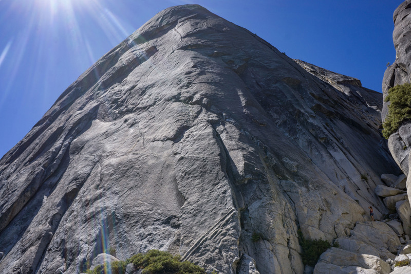 Standing at the base of DIDSI. Gully approach comes in from the right