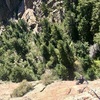 Rick enjoying the quality exposure above the roof on pitch 2