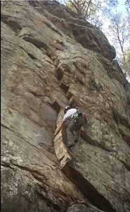 stepping out onto the face