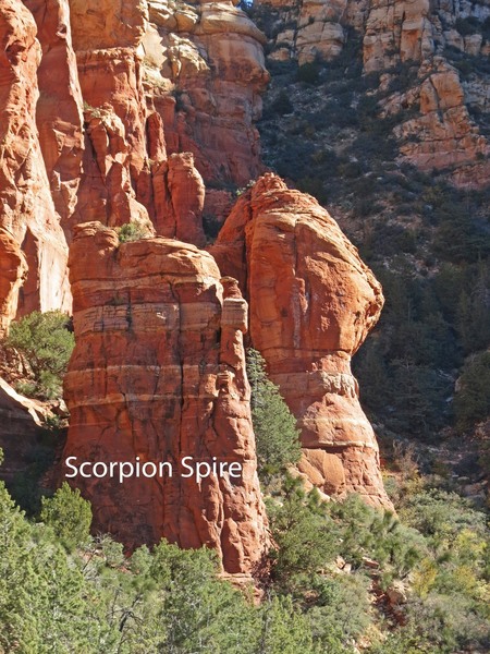 Scorpion Spire, as seen from the west.