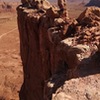 Sitting at the Lola anchors looking back at the South face top out. There are some pretty cool sunglasses up there too.