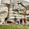 Miller Clan: behind Castle Rock on a rainy spring day