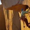 Jplotz cleaning the last bit of the Great Roof pitch.