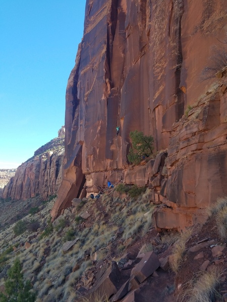 Climber on Dr. Carl - Oct 27