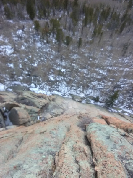 Looking down at P2.