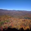 Fall colors and early morning shade at top of route