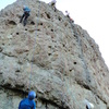 Busy day at Hueco Wall